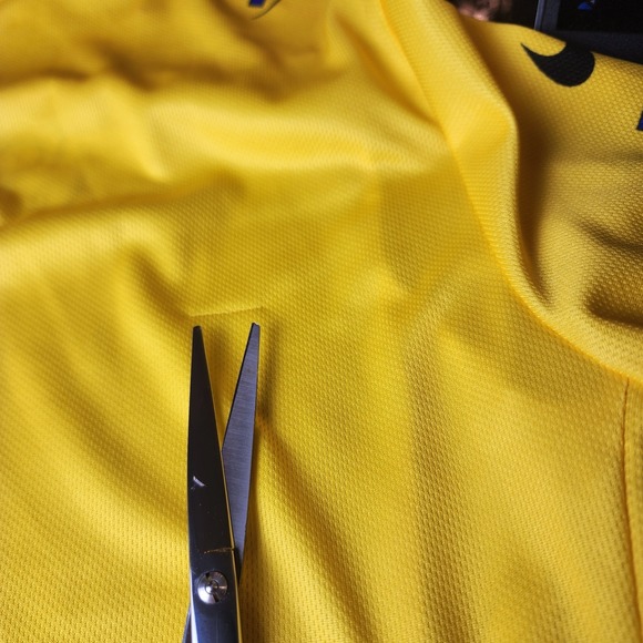 Nike Tour De France Yellow Cycling Jersey Mens XL Active Zip Up Outdoors Athlete - Picture 11 of 11